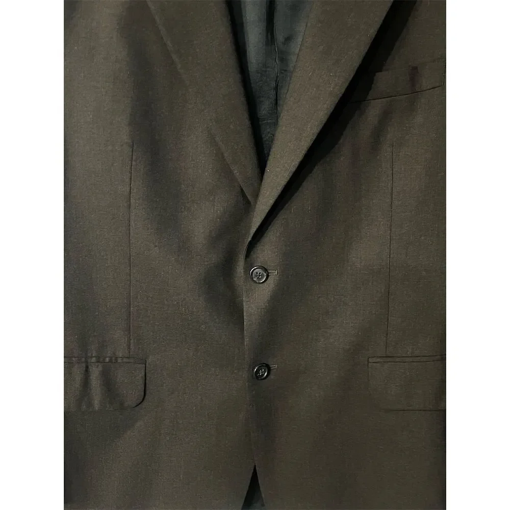Jos A Banks Men's Wool Blend Blazer Sports Coat‎ Jacket Dark Gray 44R